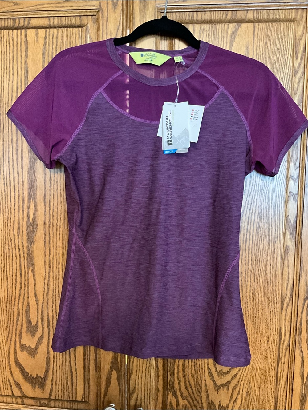 Mountain Hardwear Purple Short Sleeve Performance Tee